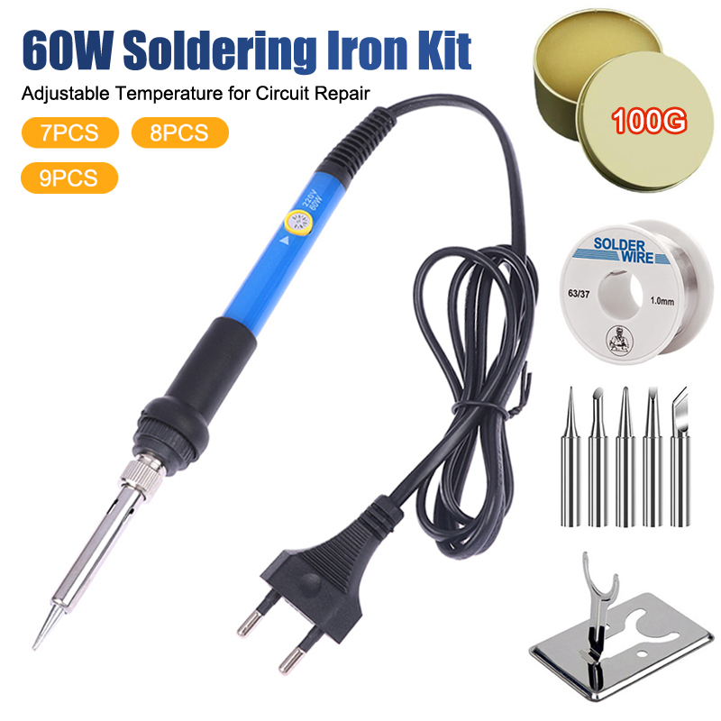 Diy Electronics Tools - Instelbare temperatuur 220V 60W soldeerboutset DIY