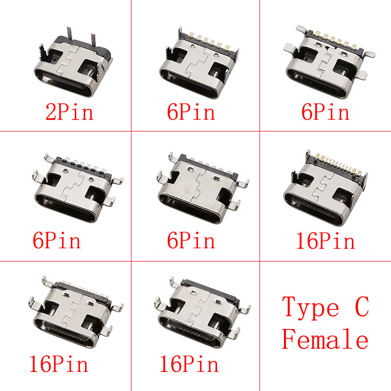 Smd Solder Paste - 10 Stuks USB Type C Vrouwelijke