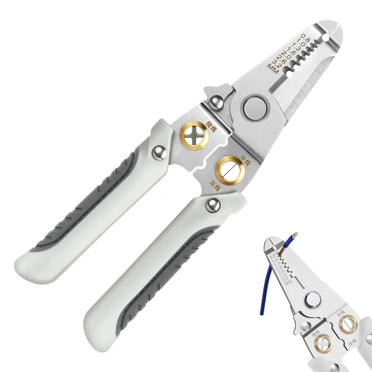 Wire Stripper Cutter - 6-in-1 draadstripper Speciale draadtang Gereedschap Elektrische