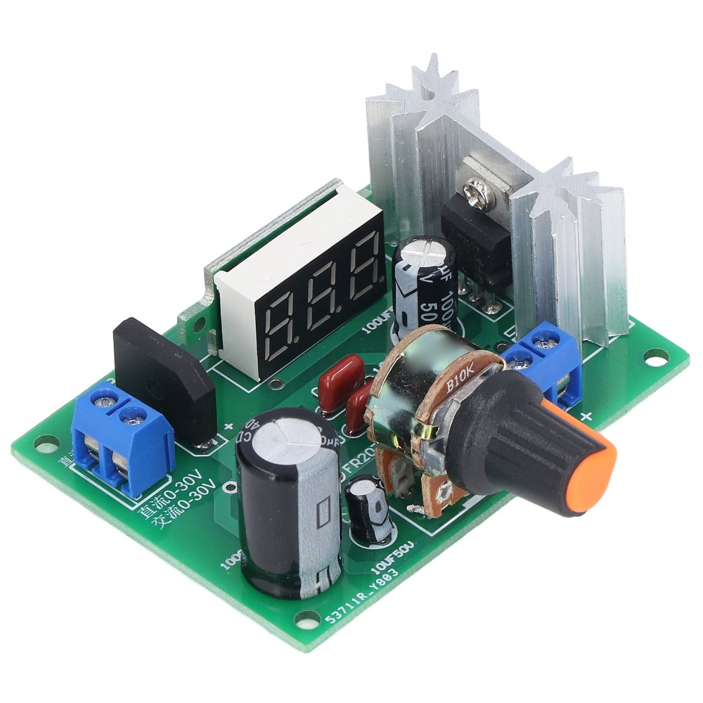 Lm317 Voltage Regulator - LM317 spanningsregelaarmodule 1,25V‑28V uitgang DC 0V-30V