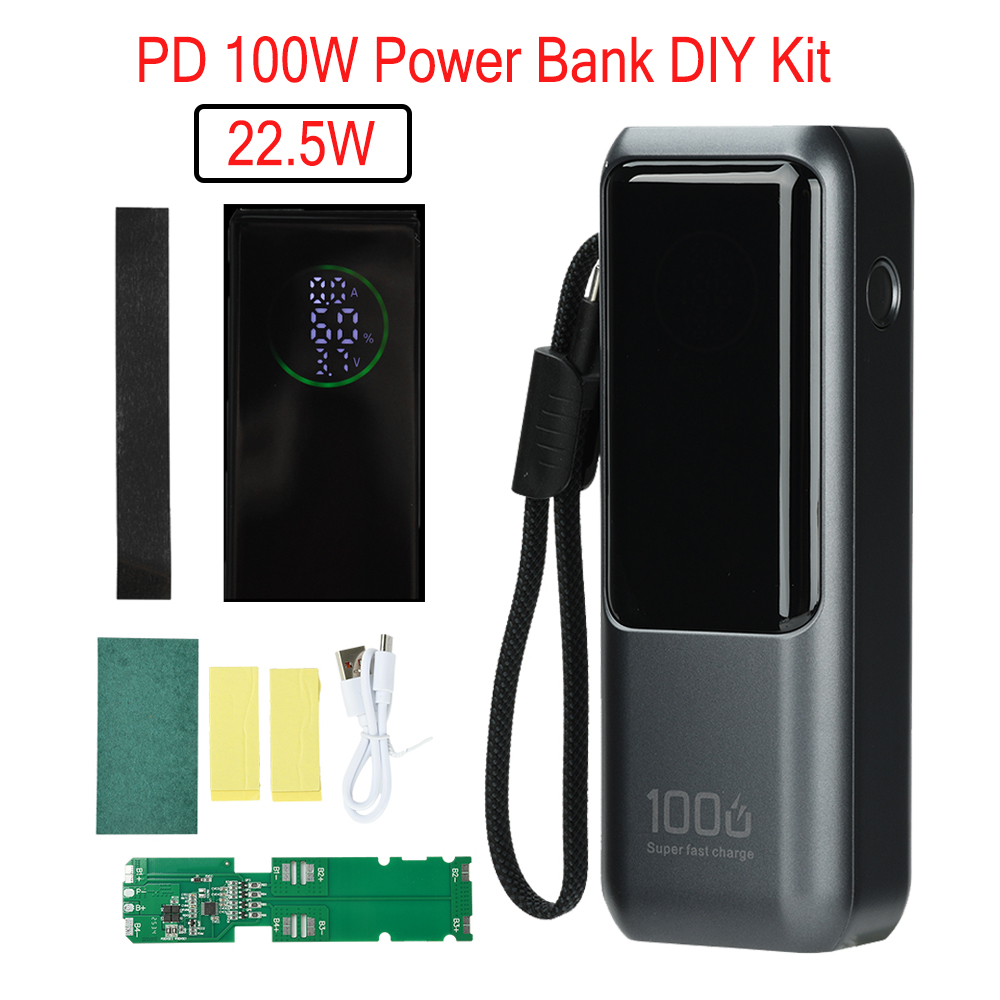Diy Electronics Tool Kit - PD 100W Snellaad Powerbank Kit 4-cel