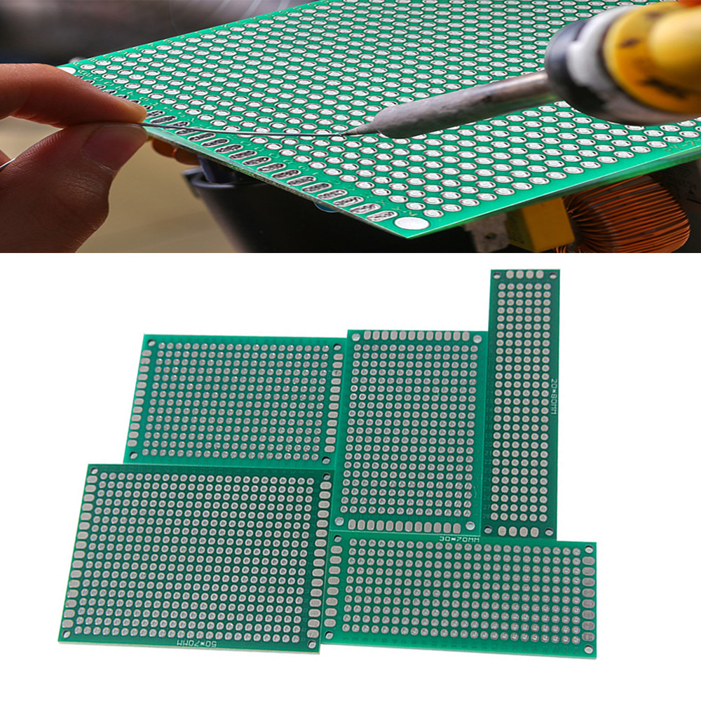 Diy Electronics Tool Kit - 5-delige PCB-printplaatset, enkelzijdige printplaten 2x8 3x7