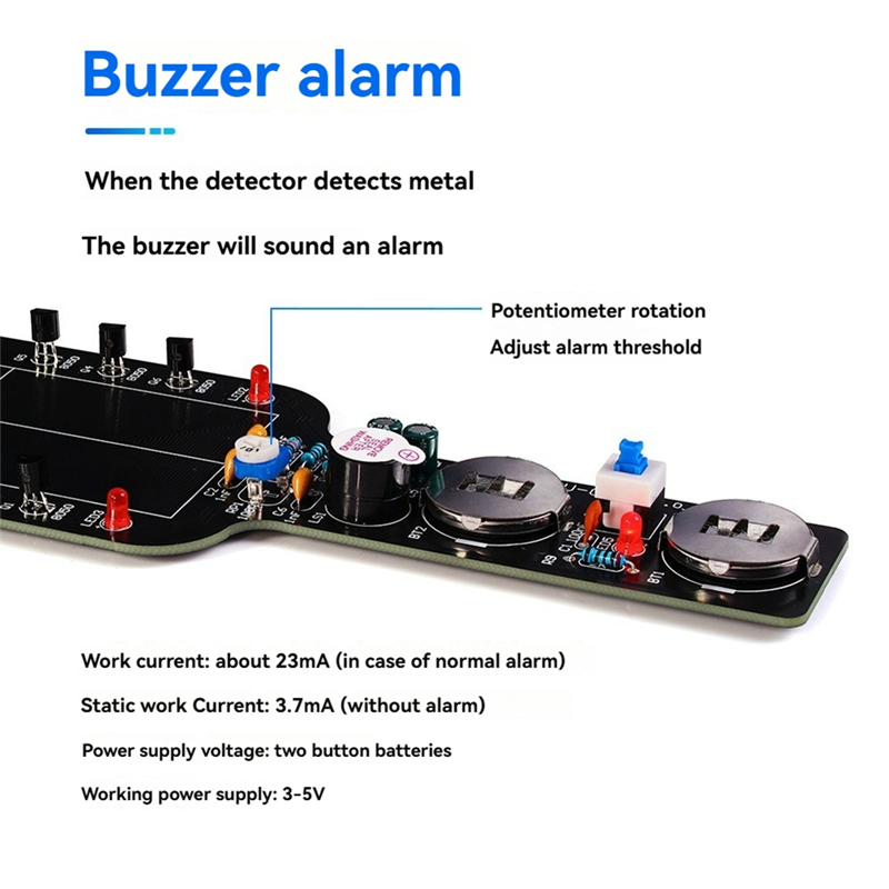 Diy Electronics Set - SQPP-DIY Metaaldetector Elektronische DIY Kit Eenvoudige