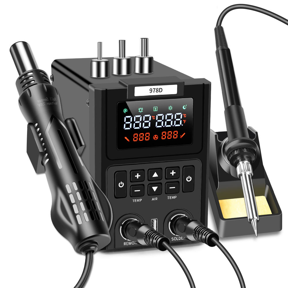 Smd Solder Paste - Dubbele LED digitale display Heteluchtpistool en