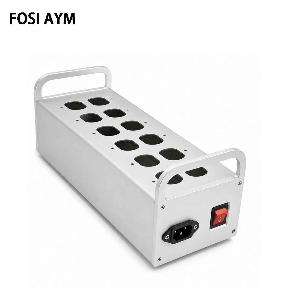 Diy Analog Electronics - 130x90x340mm FOSI AYM Aluminium 12 Outlet