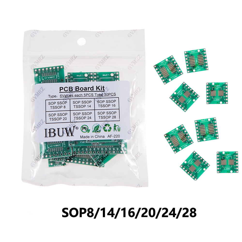 Diy Electronics Tool Kit - 30PCS 6 Waarden SOP SSOP TSSOP