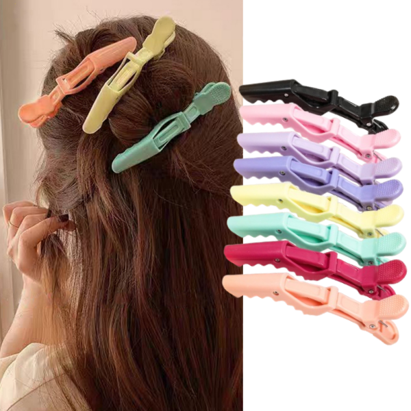 Crocodile Clip Set - 6 Stuk Set Levendige Alligator Haar