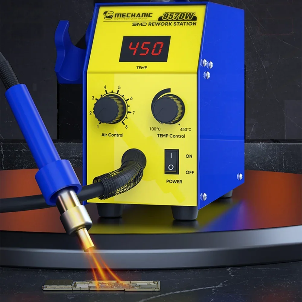 Smd Solder Paste - Rework Station MONTEUR 957DW Twee-scroll Heteluchtpistool