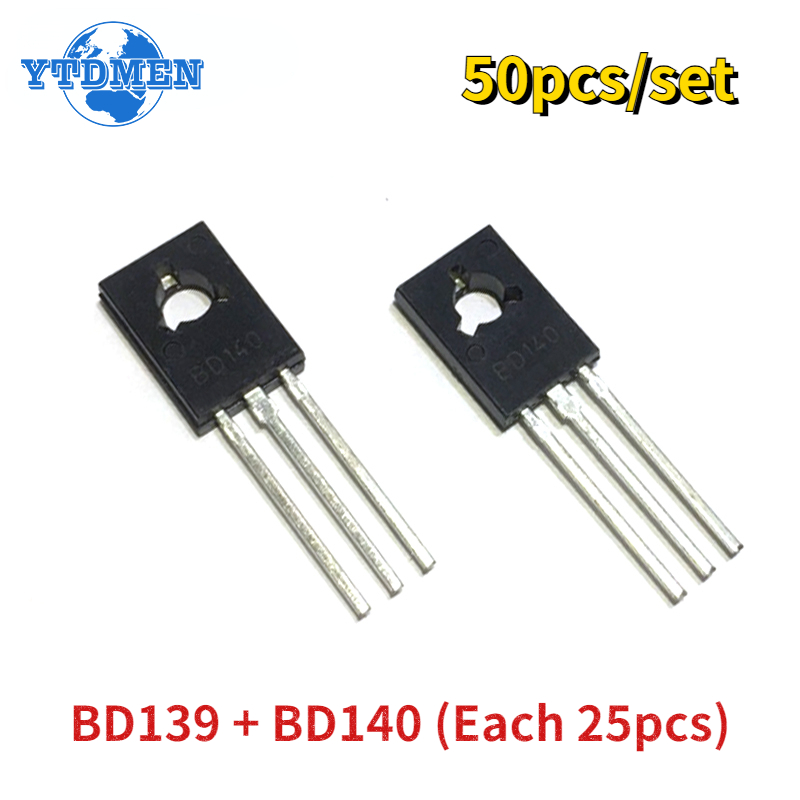 Lm317 Voltage Regulator - 50 stks/set Transistor BD139 BD140 Elke