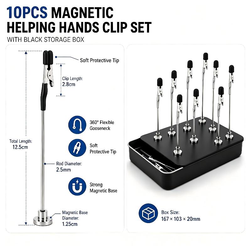 10 stuks magnetische soldeerhu - Diy Electronics Holder recensie en prijs