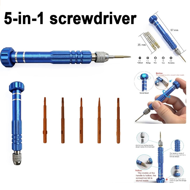 5-in-1 reparatieset voor mobie - Diy Electronics Workshop recensie en prijs