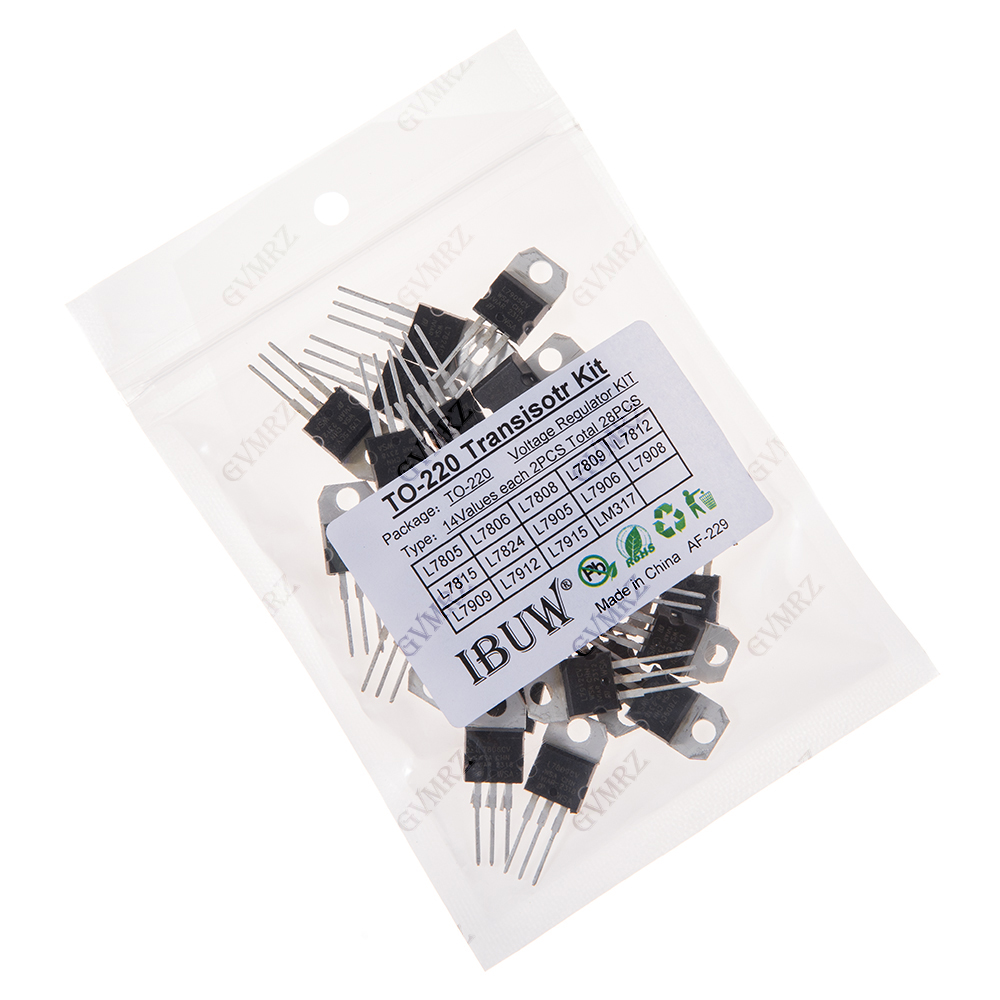 28PCS L7805 14 waarden TO-220  - Lm317 Voltage Regulator recensie en prijs