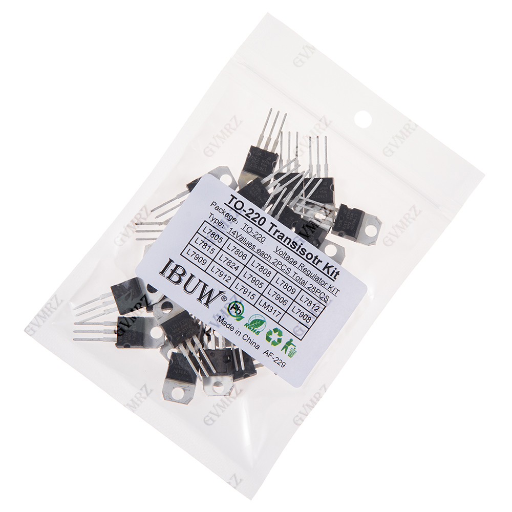 28PCS L7805 14 waarden TO-220  - Lm317 Voltage Regulator recensie en prijs
