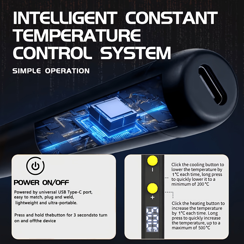 Digitale USB-soldeerbout, 200- - Diy Electronics Tools recensie en prijs