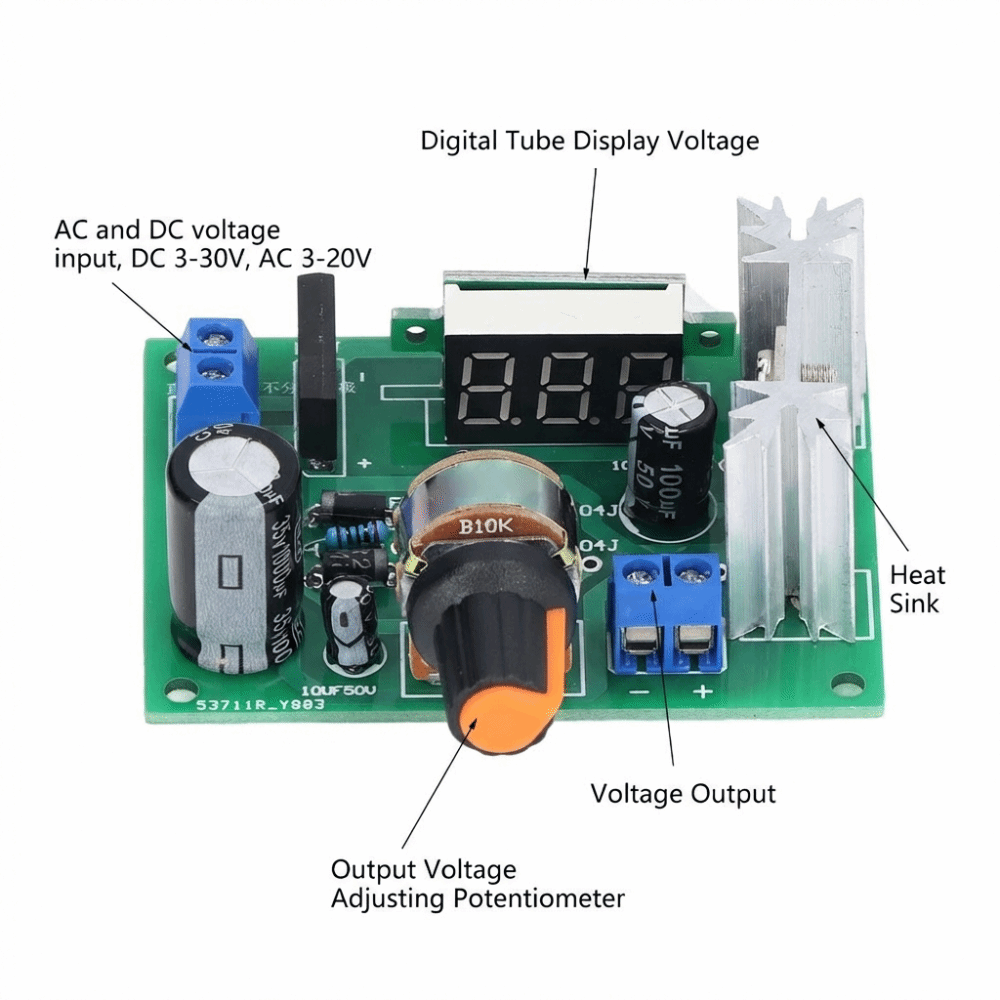 LM317 spanningsregelaarmodule  - Lm317 Voltage Regulator recensie en prijs