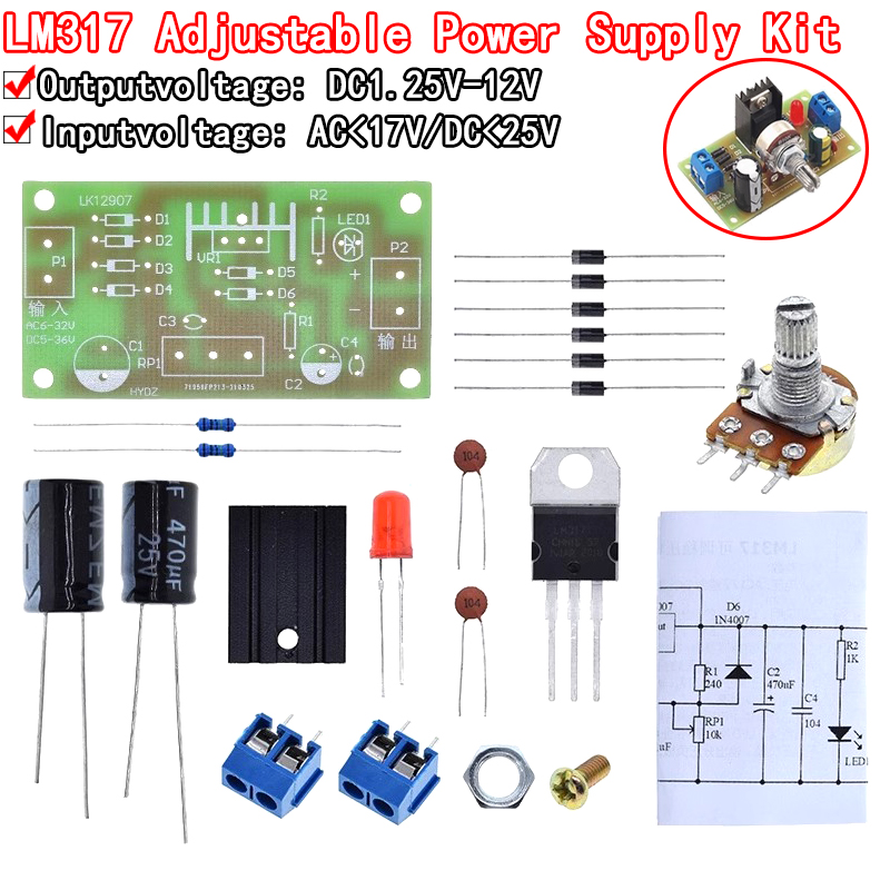LM317 Verstelbare voedingsset  - Lm317 Voltage Regulator recensie en prijs