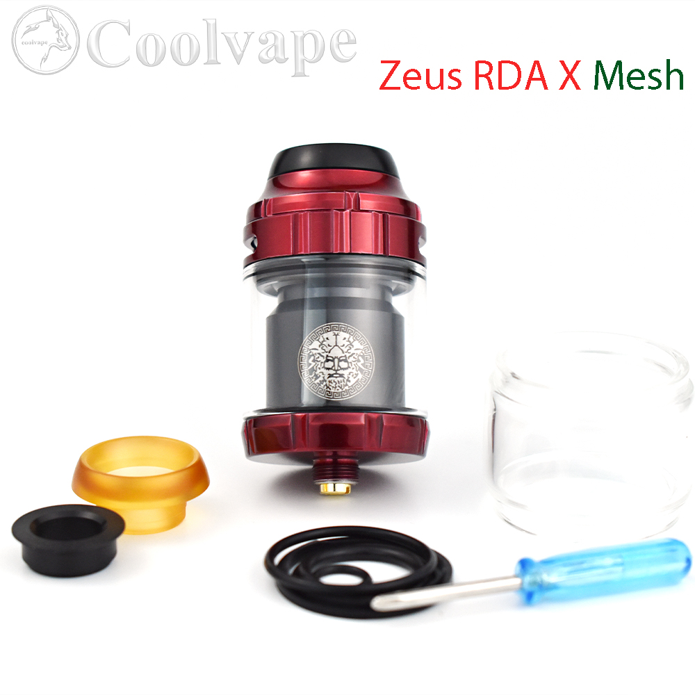 Zeus RTA verstuiver 25 mm met  - Diy Vape Electronics recensie en prijs