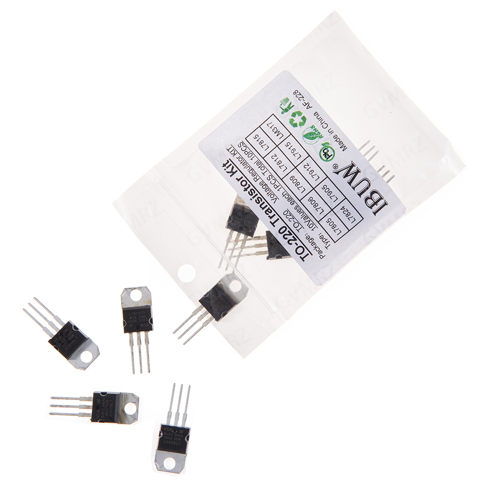 10 stuks 10 waarden L7805 TO-2 - Lm317 Voltage Regulator recensie en prijs