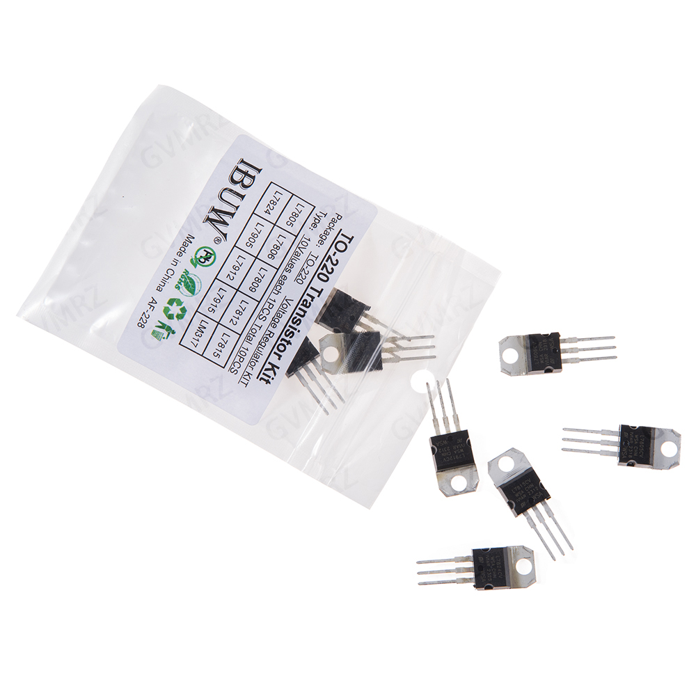 10 stuks 10 waarden L7805 TO-2 - Lm317 Voltage Regulator recensie en prijs