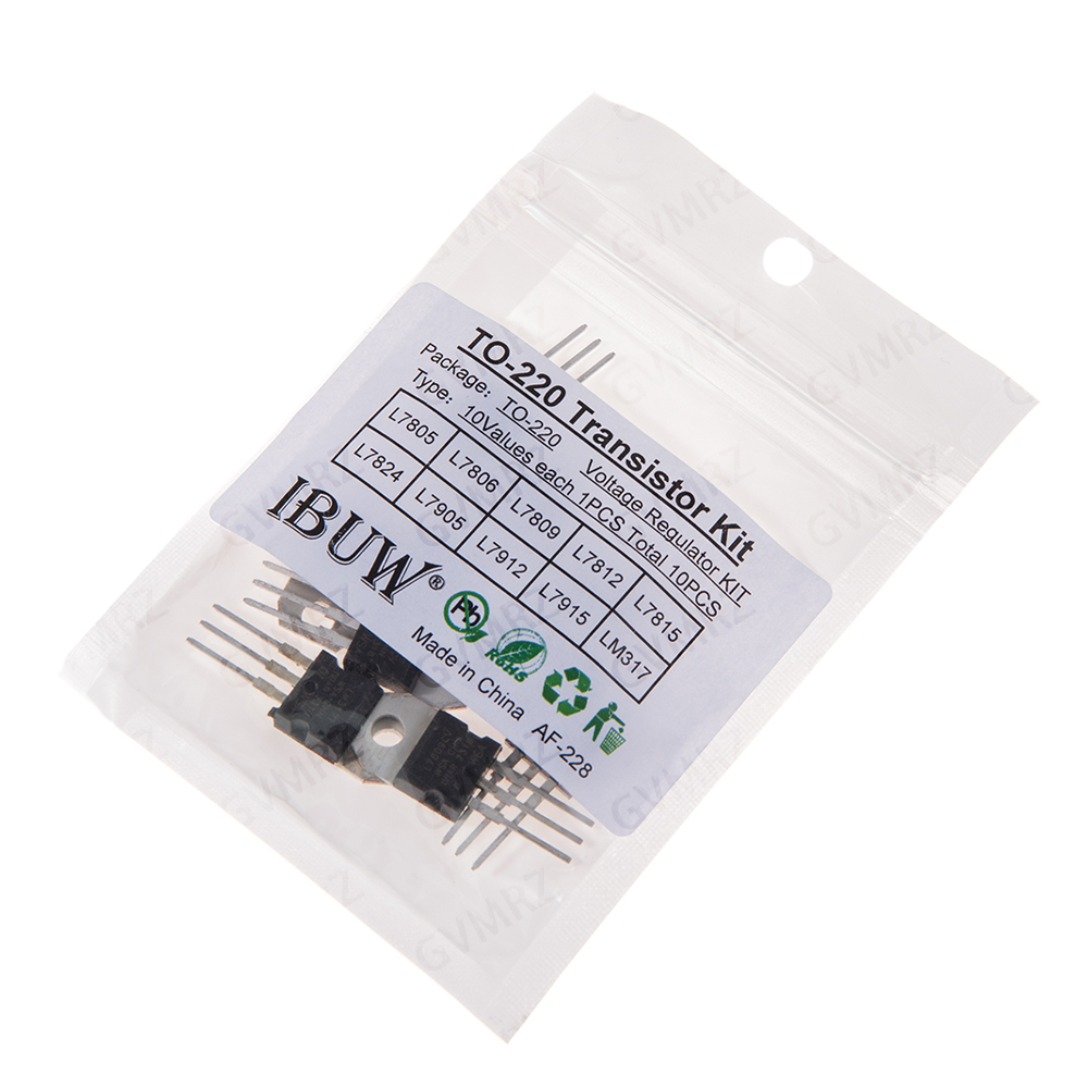 10 stuks 10 waarden L7805 TO-2 - Lm317 Voltage Regulator recensie en prijs