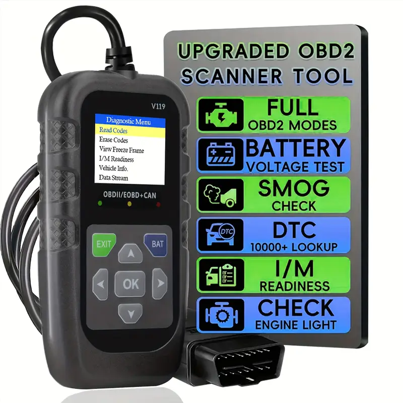 V119 OBD2 Scanner Codelezer US - Logic Analyzer Usb recensie en prijs