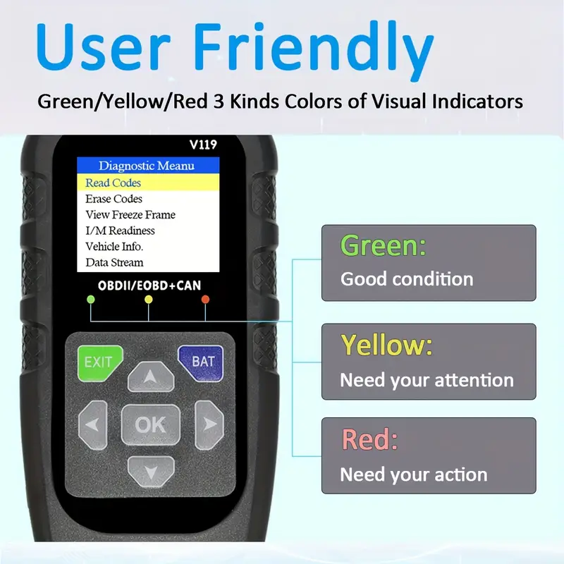 V119 OBD2 Scanner Codelezer US - Logic Analyzer Usb recensie en prijs