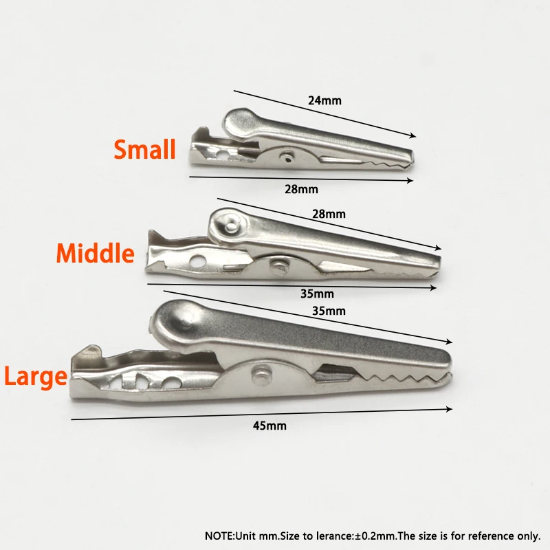 28 35 45 mm metalen krokodille - Crocodile Clip Set recensie en prijs